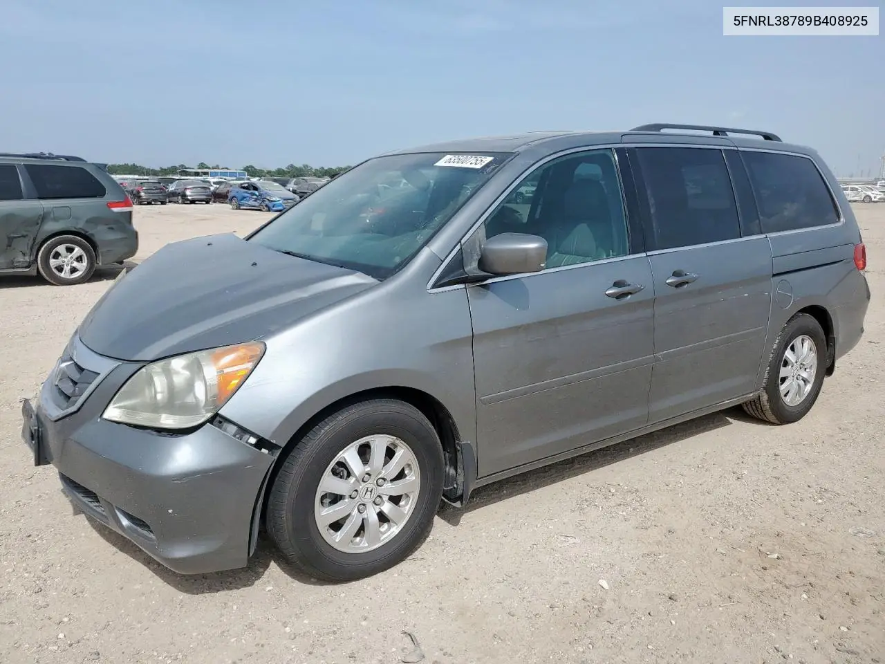 2009 Honda Odyssey Exl VIN: 5FNRL38789B408925 Lot: 63500755