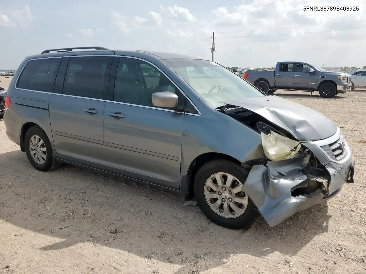 2009 Honda Odyssey Exl VIN: 5FNRL38789B408925 Lot: 63500755