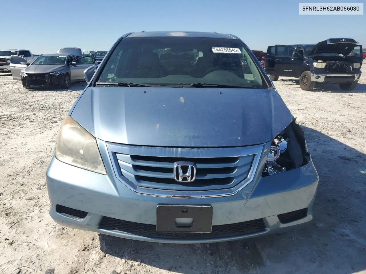 2010 Honda Odyssey Exl VIN: 5FNRL3H62AB066030 Lot: 44205045