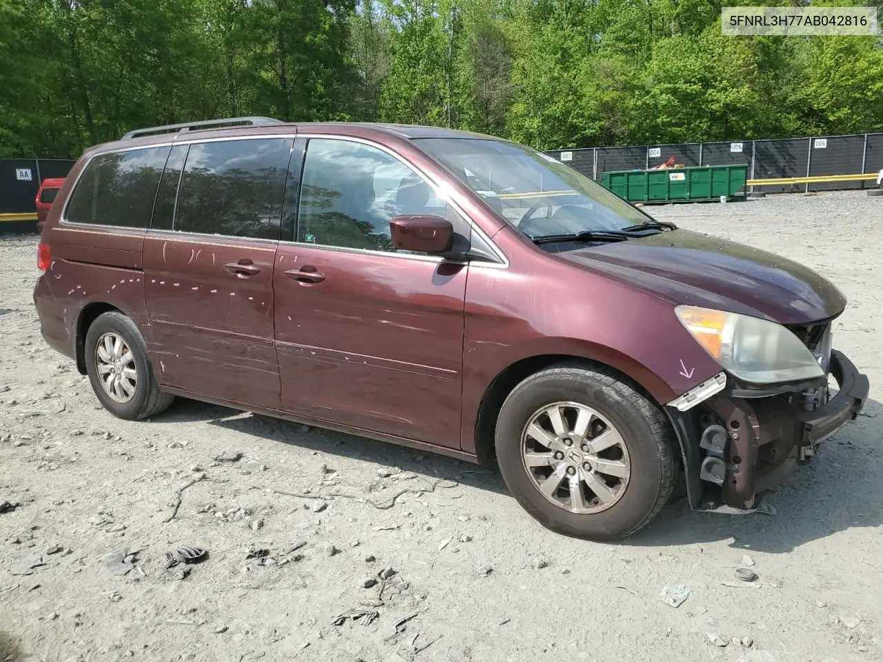 2010 Honda Odyssey Exl VIN: 5FNRL3H77AB042816 Lot: 54773875