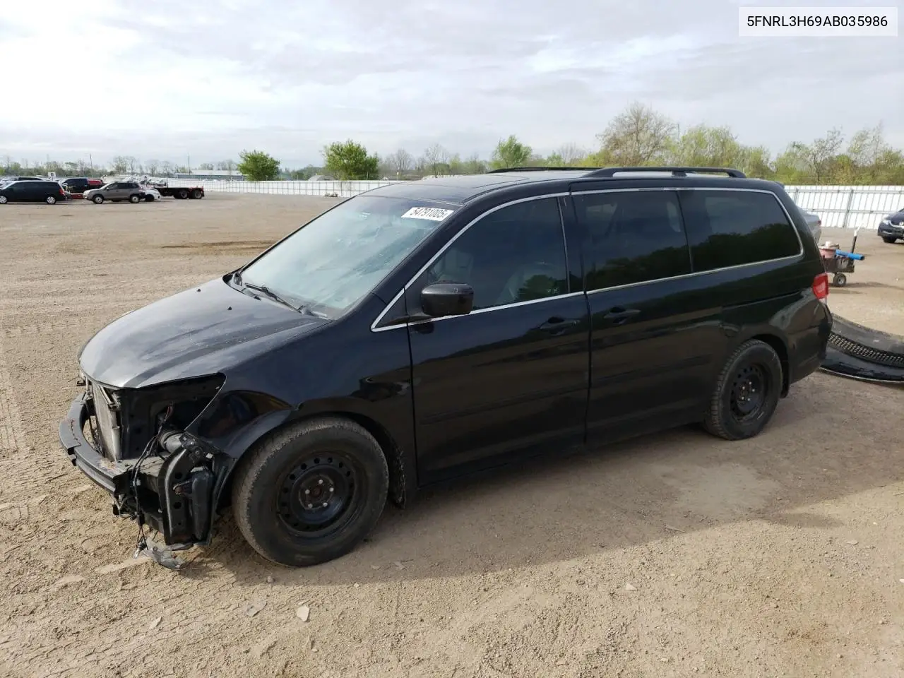 2010 Honda Odyssey Exl VIN: 5FNRL3H69AB035986 Lot: 54791005