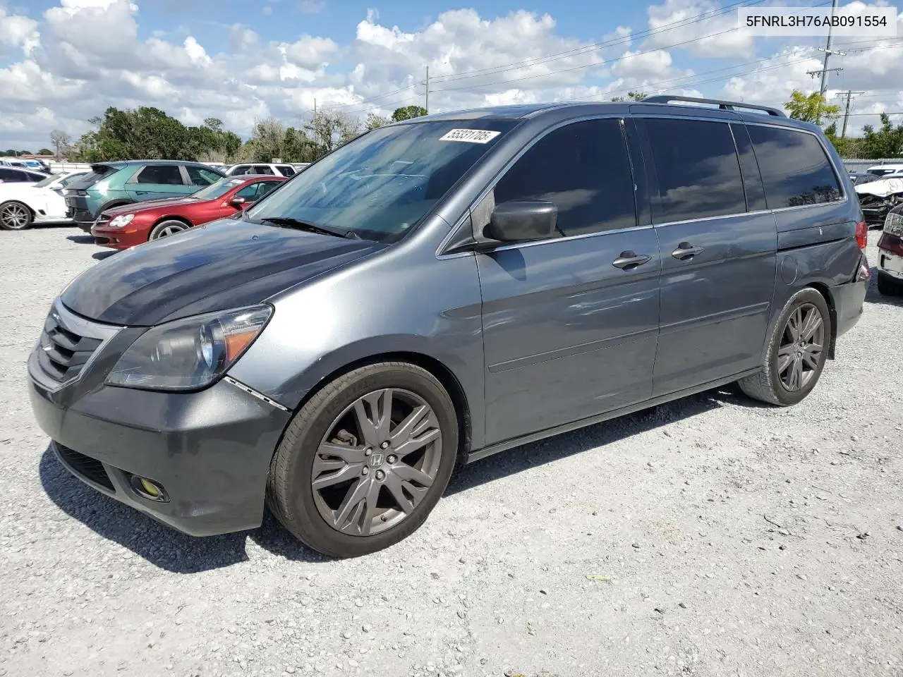 2010 Honda Odyssey Exl VIN: 5FNRL3H76AB091554 Lot: 55331705