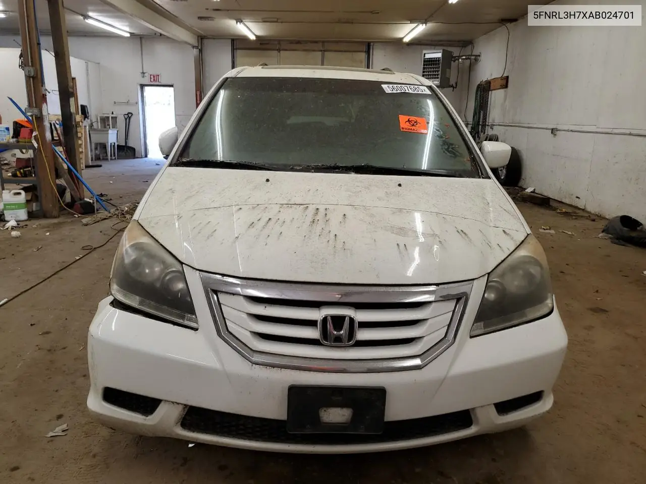 2010 Honda Odyssey Exl VIN: 5FNRL3H7XAB024701 Lot: 56007685