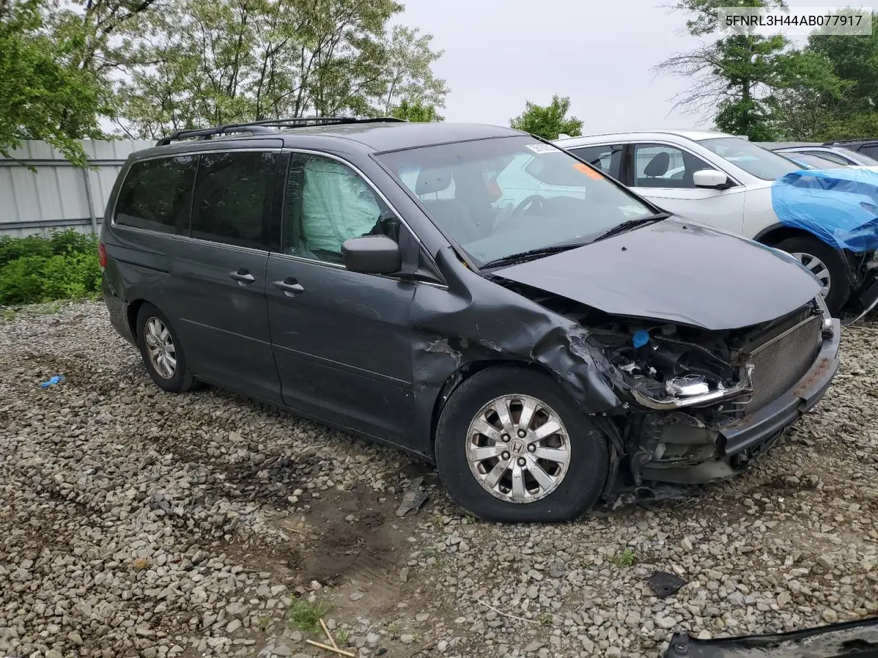 2010 Honda Odyssey Ex VIN: 5FNRL3H44AB077917 Lot: 56162825