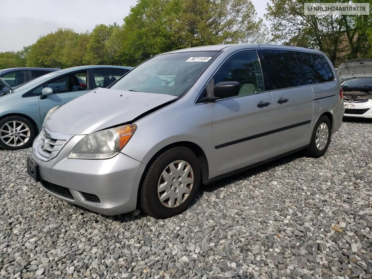 2010 Honda Odyssey Lx VIN: 5FNRL3H24AB109778 Lot: 56211455