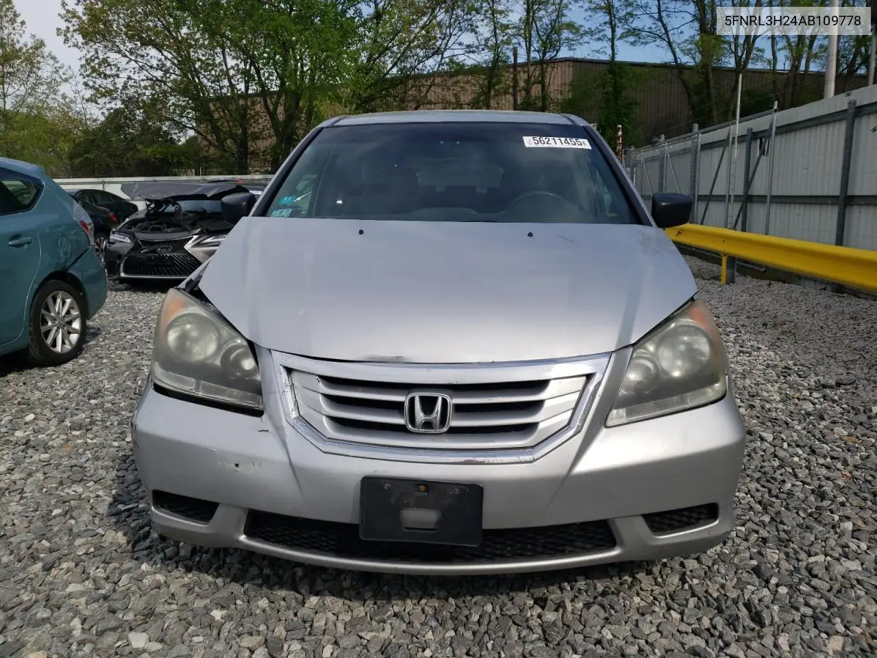 2010 Honda Odyssey Lx VIN: 5FNRL3H24AB109778 Lot: 56211455