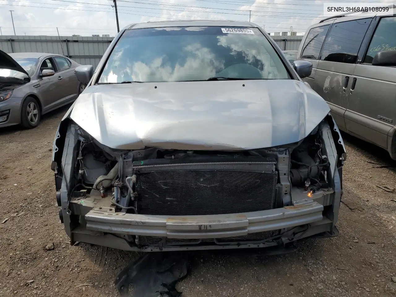 2010 Honda Odyssey Exl VIN: 5FNRL3H68AB108099 Lot: 56269895