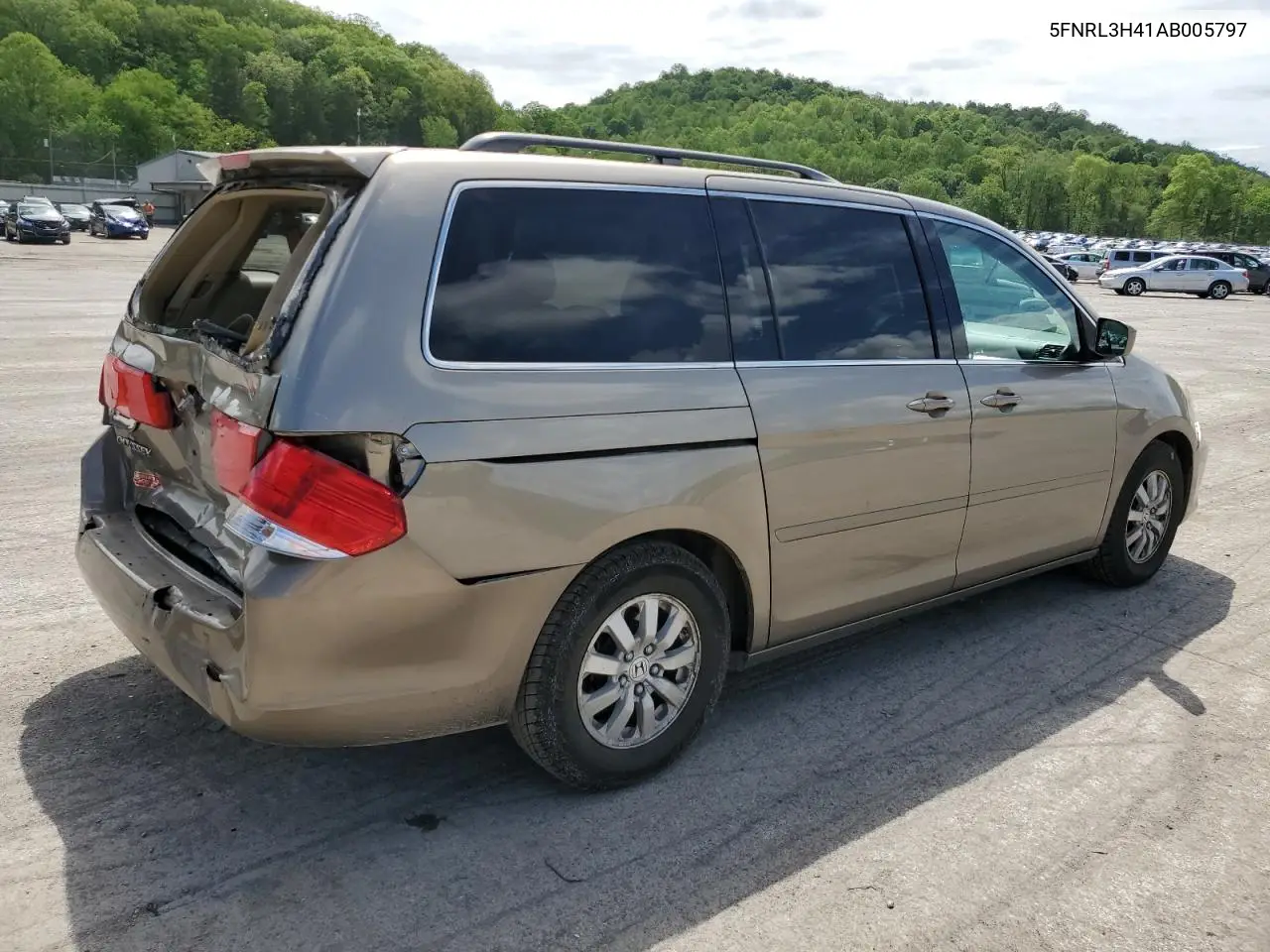2010 Honda Odyssey Ex VIN: 5FNRL3H41AB005797 Lot: 56759595
