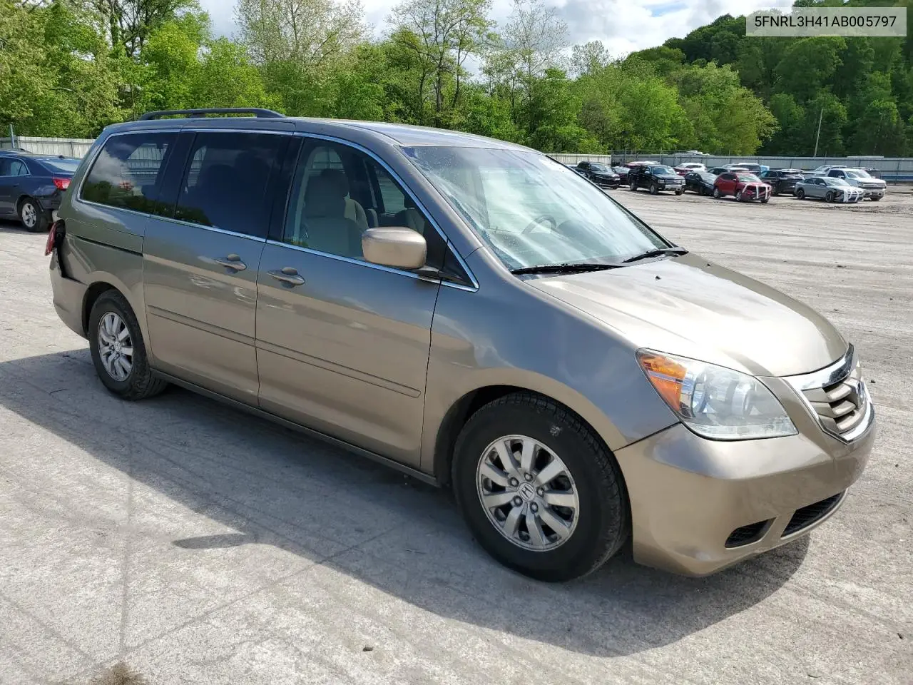 2010 Honda Odyssey Ex VIN: 5FNRL3H41AB005797 Lot: 56759595