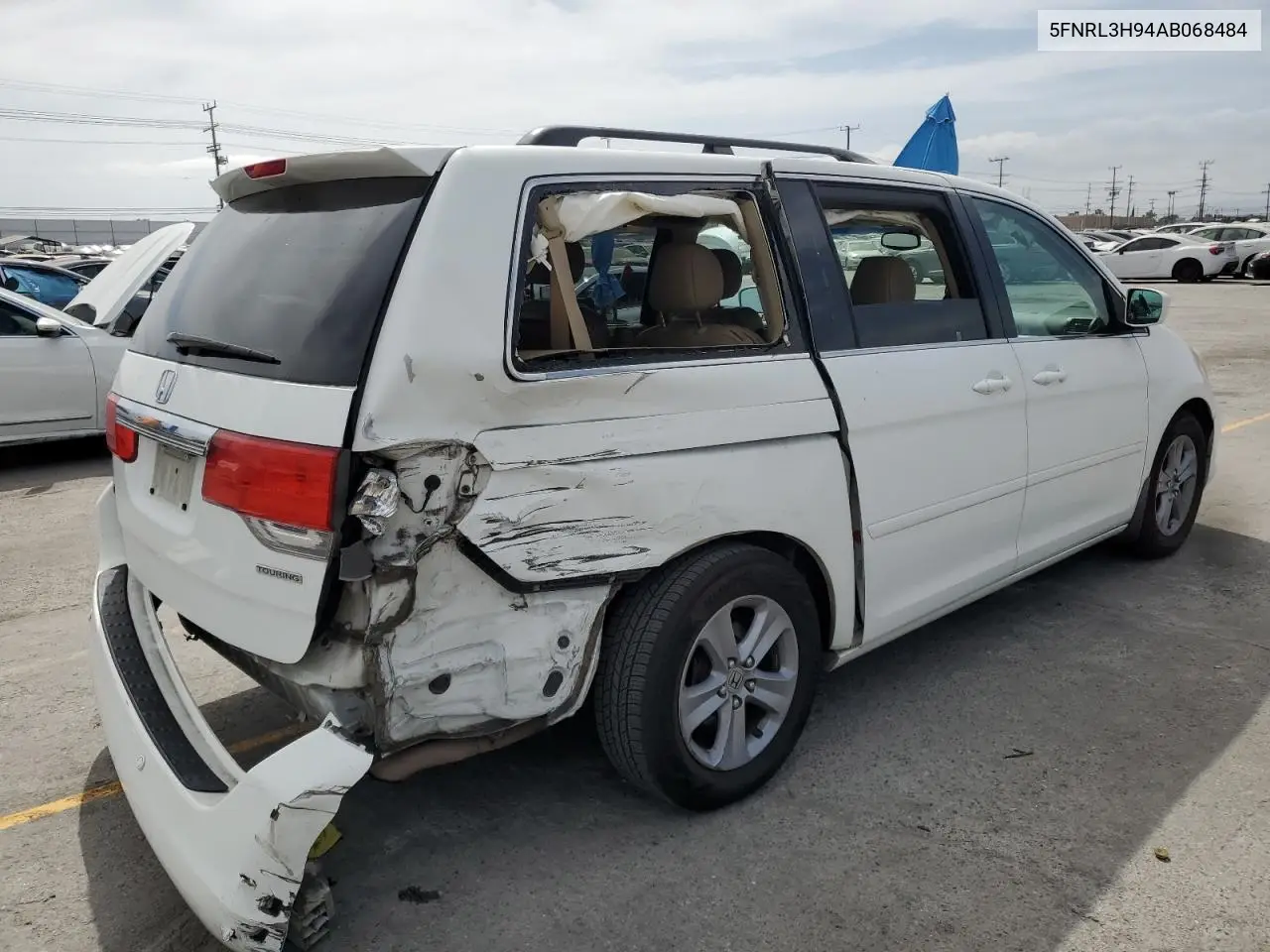 2010 Honda Odyssey Touring VIN: 5FNRL3H94AB068484 Lot: 56819895