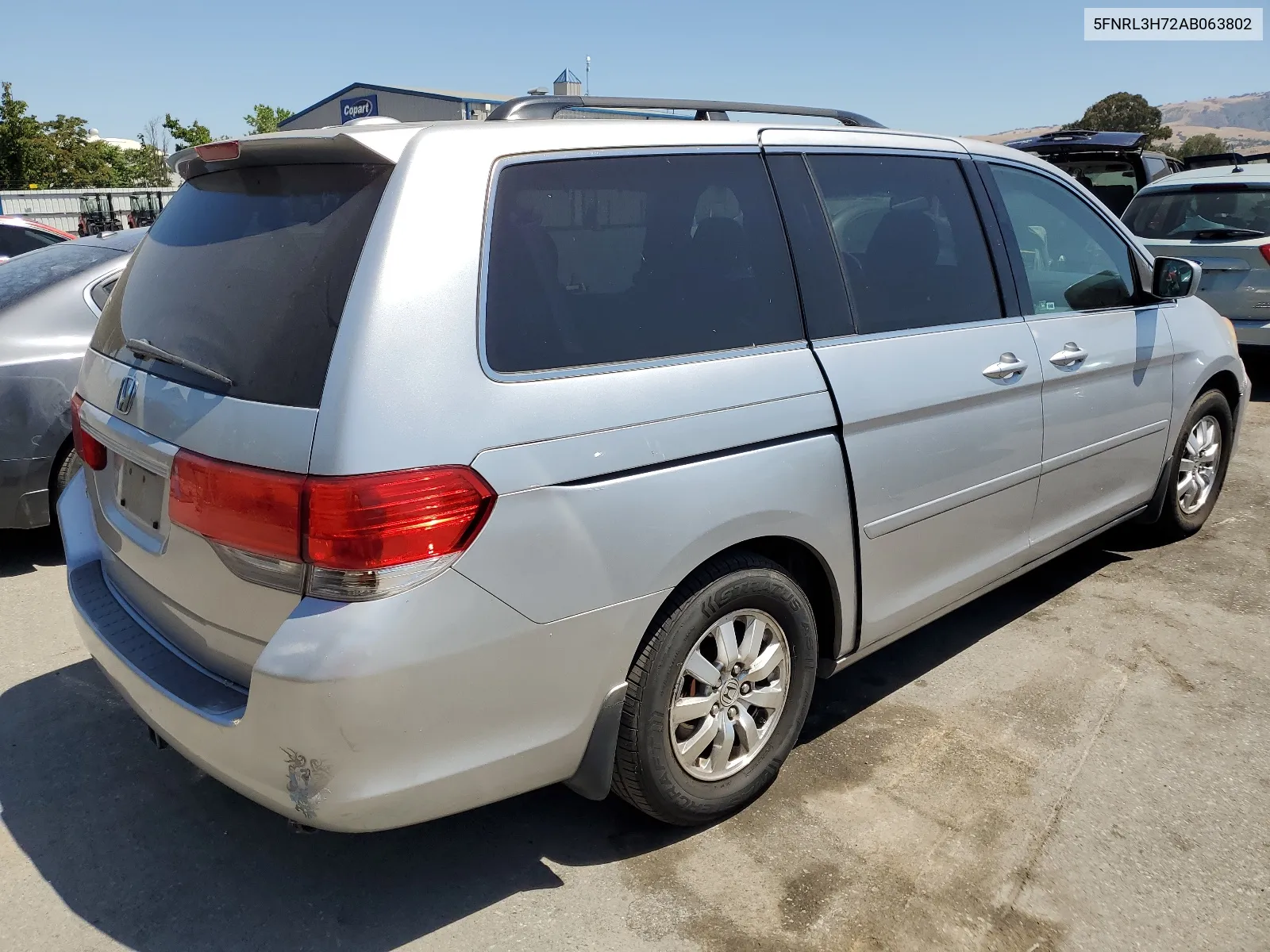 2010 Honda Odyssey Exl VIN: 5FNRL3H72AB063802 Lot: 58768914