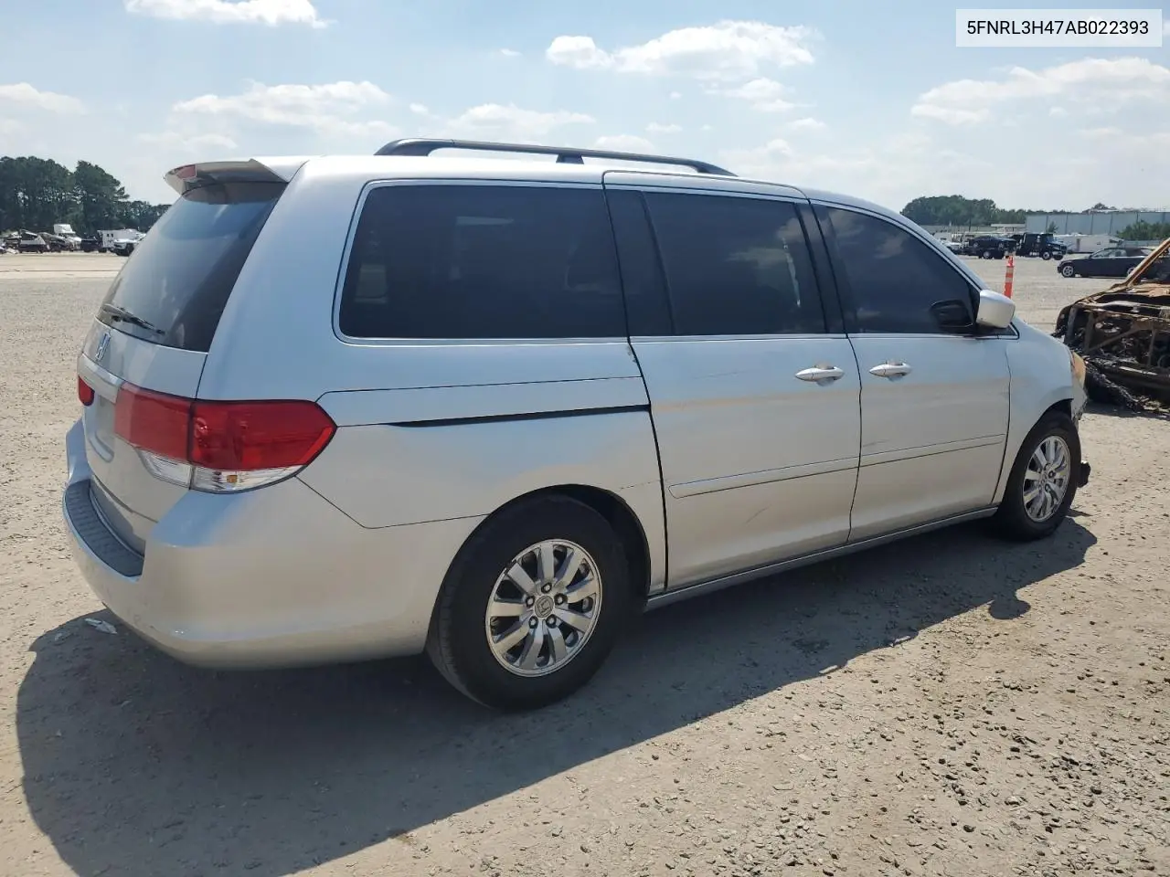 2010 Honda Odyssey Ex VIN: 5FNRL3H47AB022393 Lot: 61956845