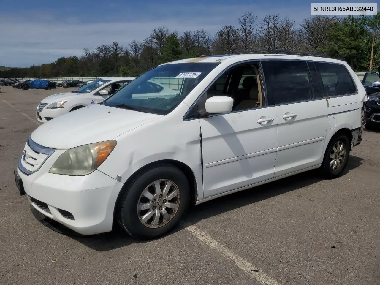 2010 Honda Odyssey Exl VIN: 5FNRL3H65AB032440 Lot: 61971135