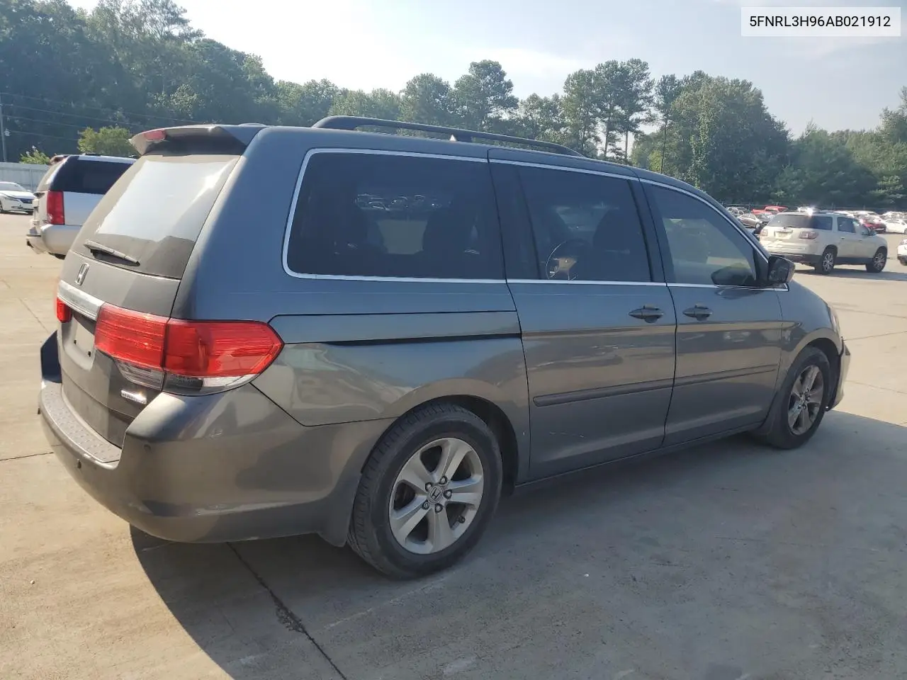 2010 Honda Odyssey Touring VIN: 5FNRL3H96AB021912 Lot: 62161545