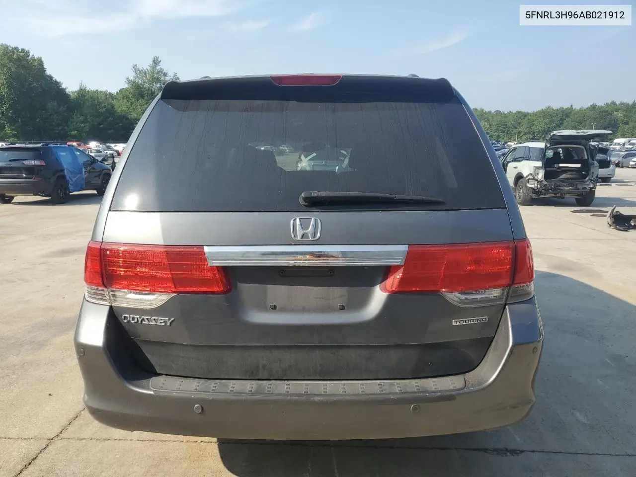 2010 Honda Odyssey Touring VIN: 5FNRL3H96AB021912 Lot: 62161545