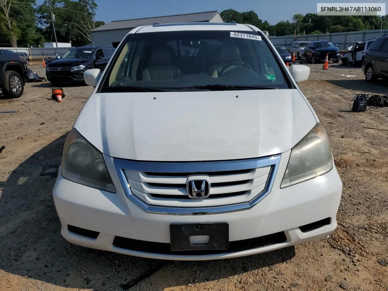 2010 Honda Odyssey Exl VIN: 5FNRL3H67AB111060 Lot: 62371845