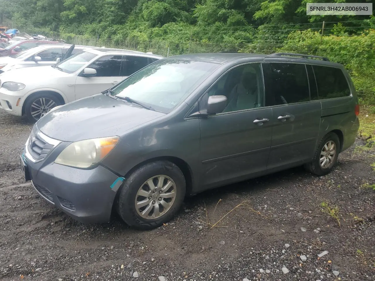 2010 Honda Odyssey Ex VIN: 5FNRL3H42AB006943 Lot: 62383355