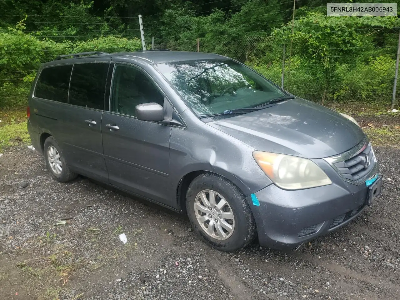 2010 Honda Odyssey Ex VIN: 5FNRL3H42AB006943 Lot: 62383355