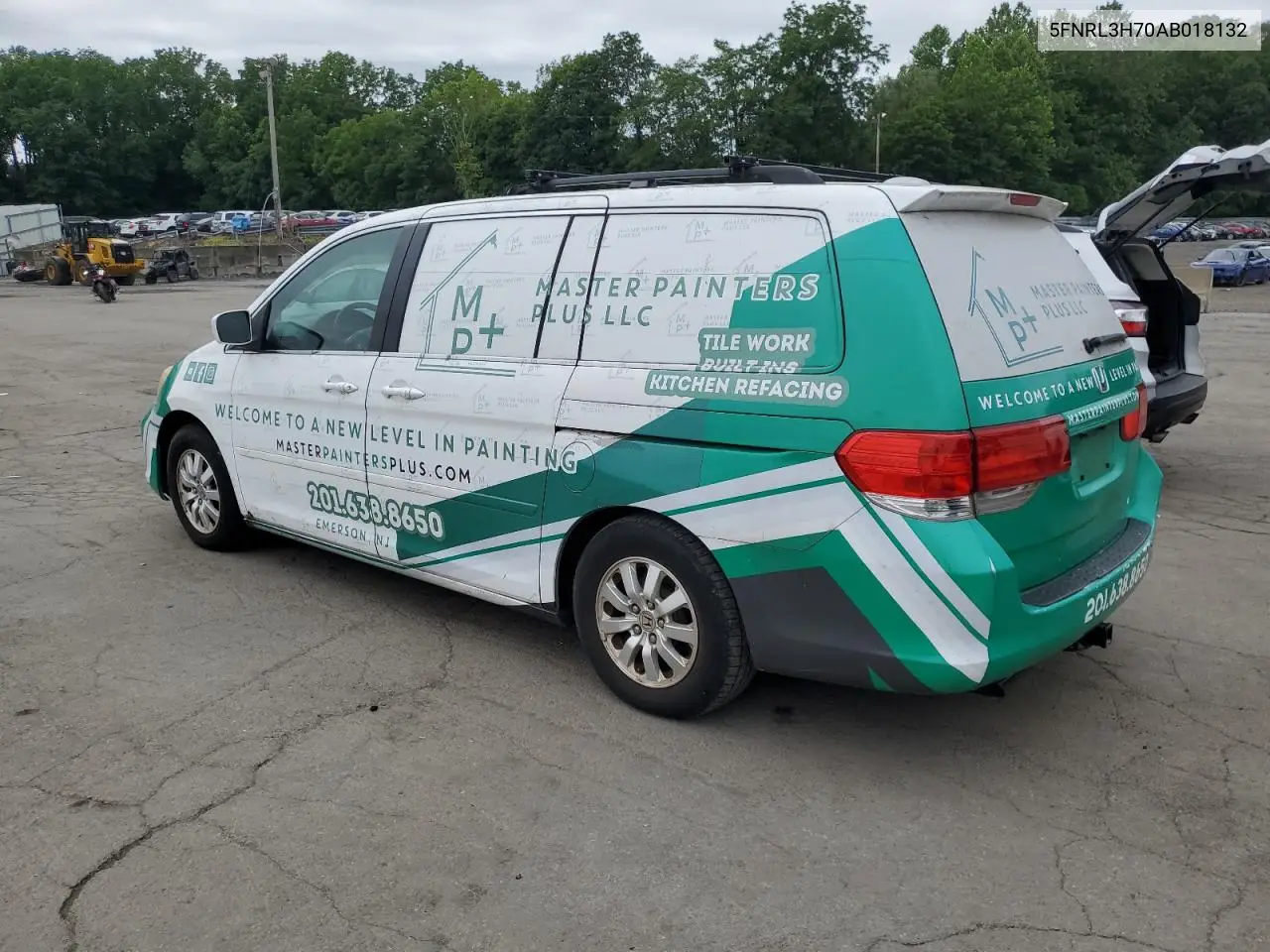 2010 Honda Odyssey Exl VIN: 5FNRL3H70AB018132 Lot: 62444885