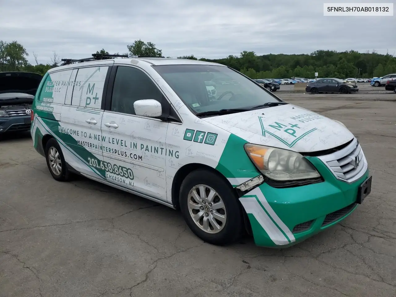 2010 Honda Odyssey Exl VIN: 5FNRL3H70AB018132 Lot: 62444885