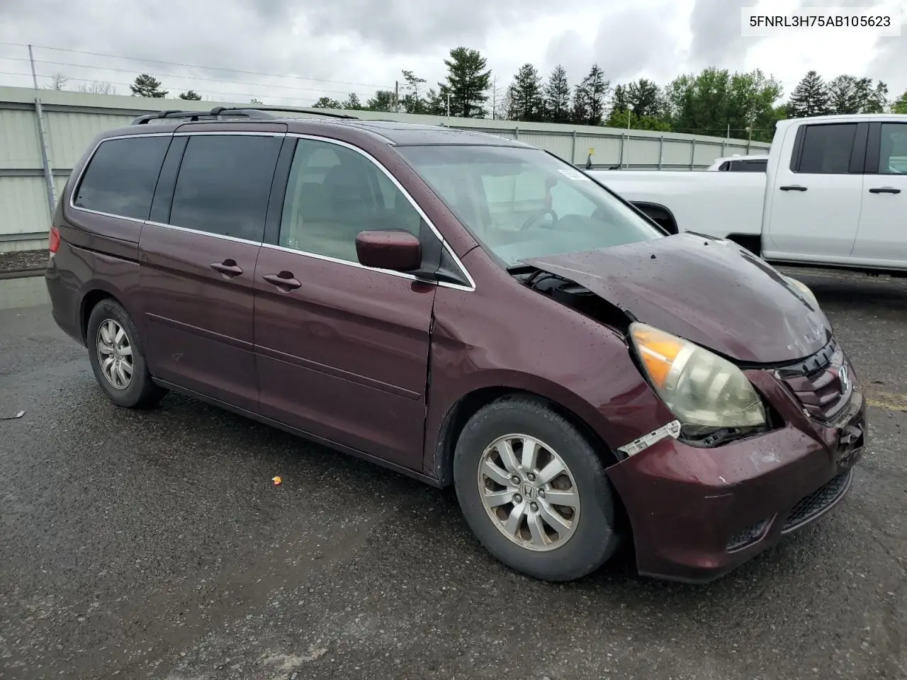 2010 Honda Odyssey Exl VIN: 5FNRL3H75AB105623 Lot: 62503875