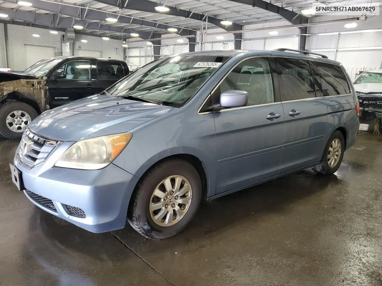 2010 Honda Odyssey Exl VIN: 5FNRL3H71AB067629 Lot: 62526265
