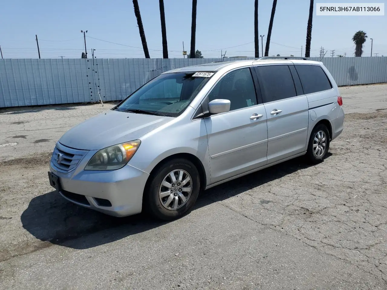 2010 Honda Odyssey Exl VIN: 5FNRL3H67AB113066 Lot: 62611675