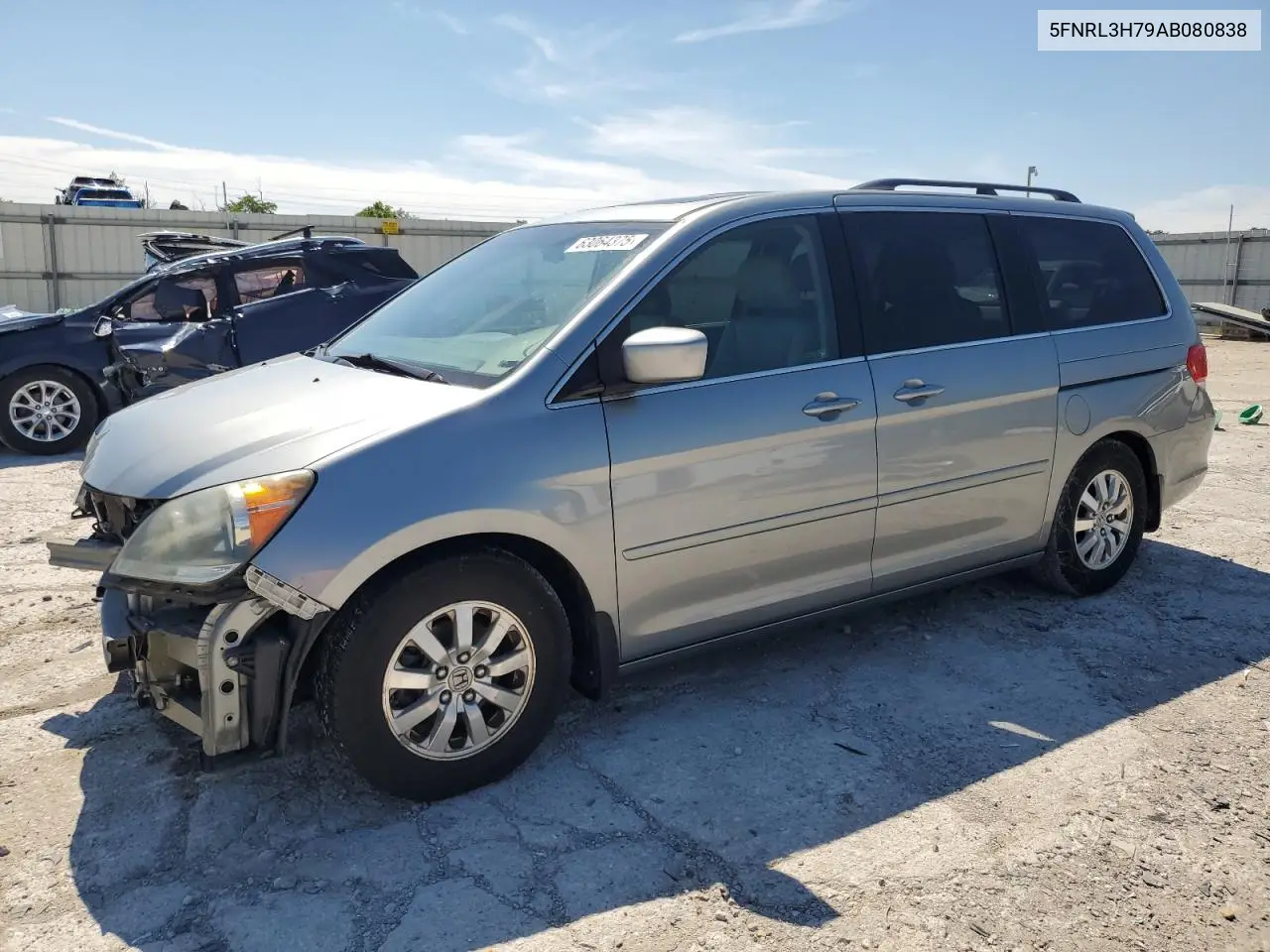 2010 Honda Odyssey Exl VIN: 5FNRL3H79AB080838 Lot: 63064375