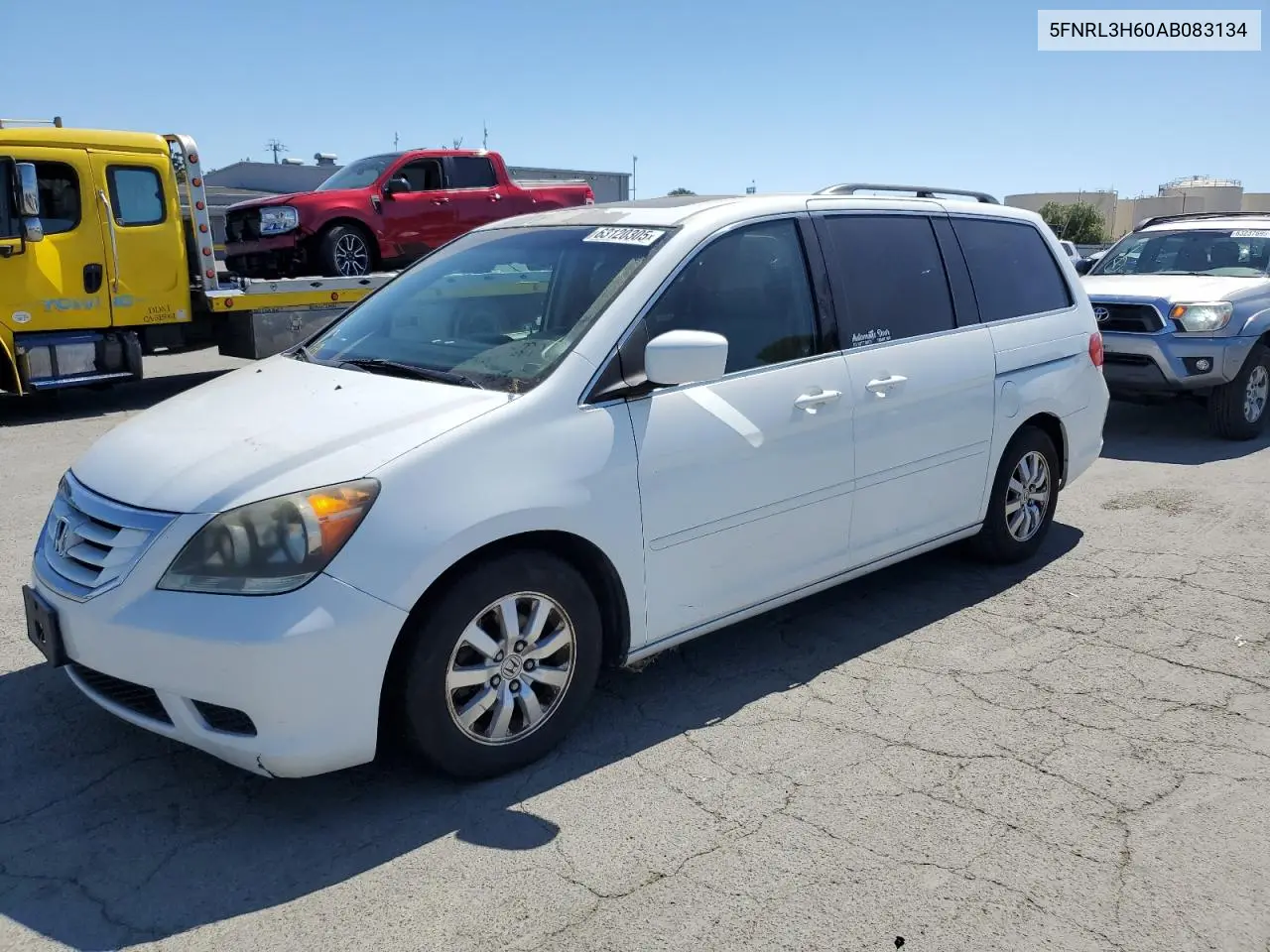 2010 Honda Odyssey Exl VIN: 5FNRL3H60AB083134 Lot: 63120305