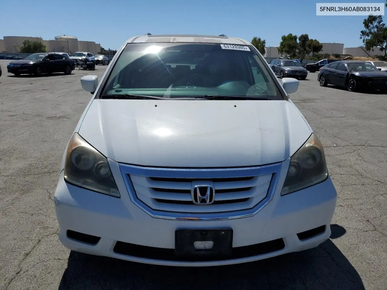 2010 Honda Odyssey Exl VIN: 5FNRL3H60AB083134 Lot: 63120305