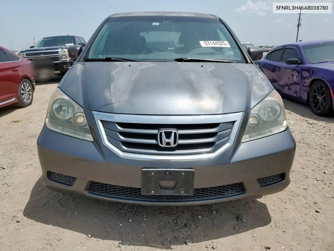 2010 Honda Odyssey Ex VIN: 5FNRL3H46AB038780 Lot: 63144325
