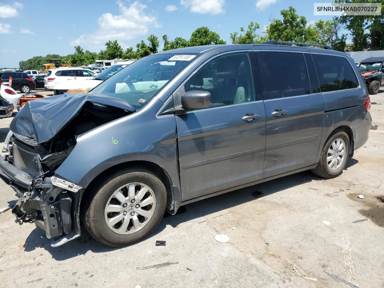2010 Honda Odyssey Ex VIN: 5FNRL3H4XAB070227 Lot: 63261385