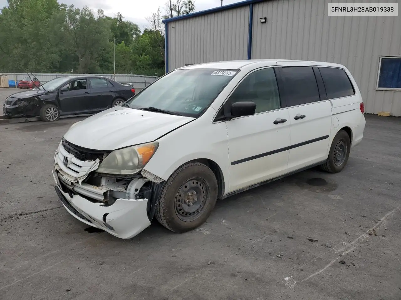 2010 Honda Odyssey Lx VIN: 5FNRL3H28AB019338 Lot: 63274975