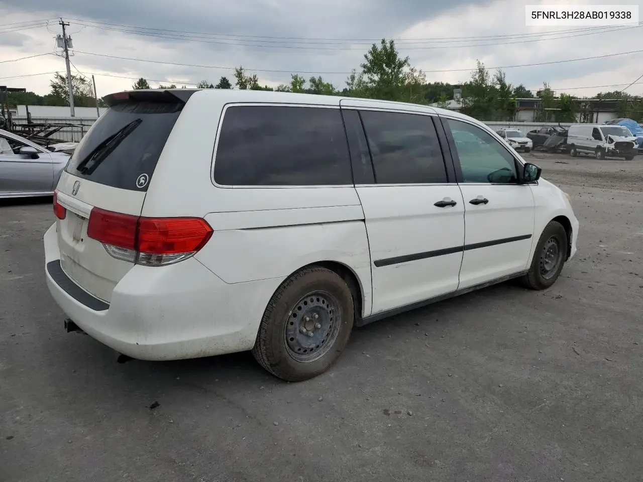 2010 Honda Odyssey Lx VIN: 5FNRL3H28AB019338 Lot: 63274975