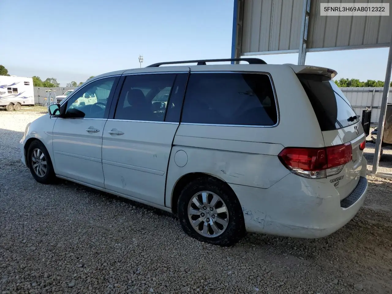 2010 Honda Odyssey Exl VIN: 5FNRL3H69AB012322 Lot: 63457585