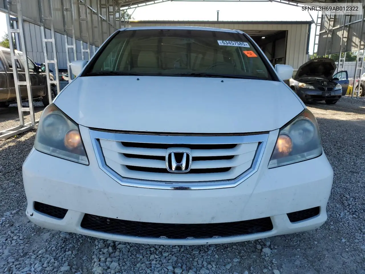 2010 Honda Odyssey Exl VIN: 5FNRL3H69AB012322 Lot: 63457585