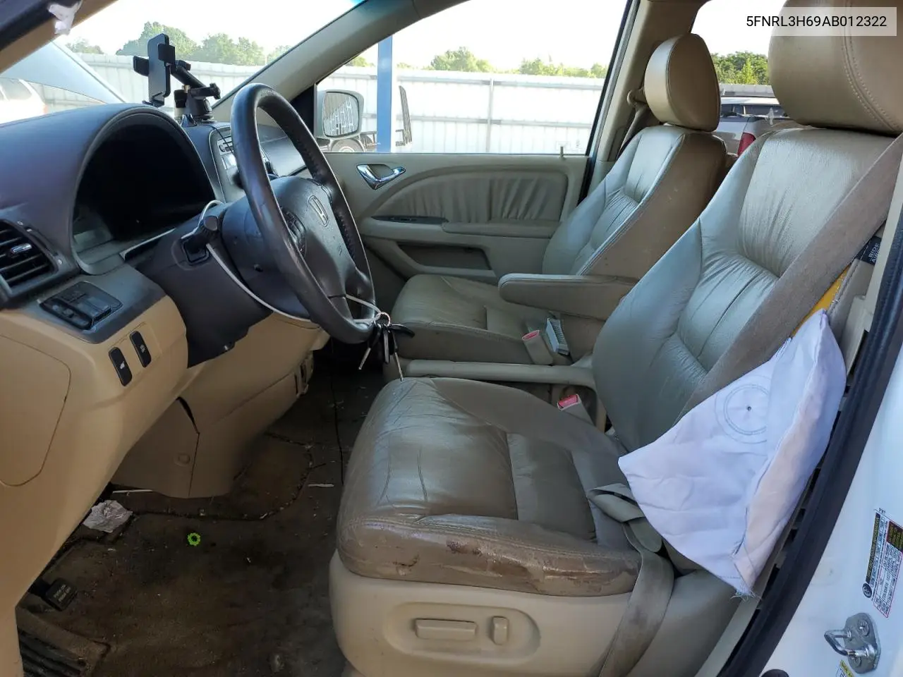 2010 Honda Odyssey Exl VIN: 5FNRL3H69AB012322 Lot: 63457585