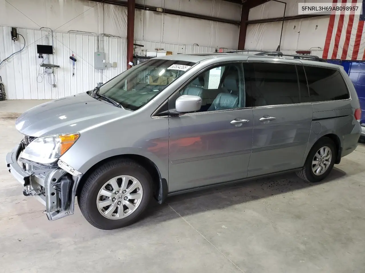 2010 Honda Odyssey Exl VIN: 5FNRL3H69AB098957 Lot: 63534265