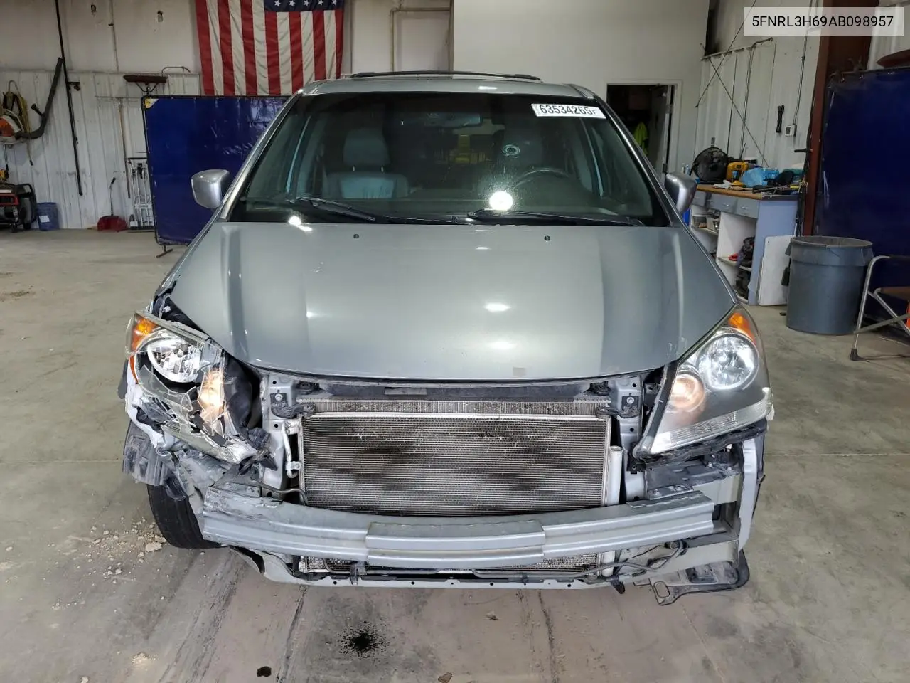 2010 Honda Odyssey Exl VIN: 5FNRL3H69AB098957 Lot: 63534265
