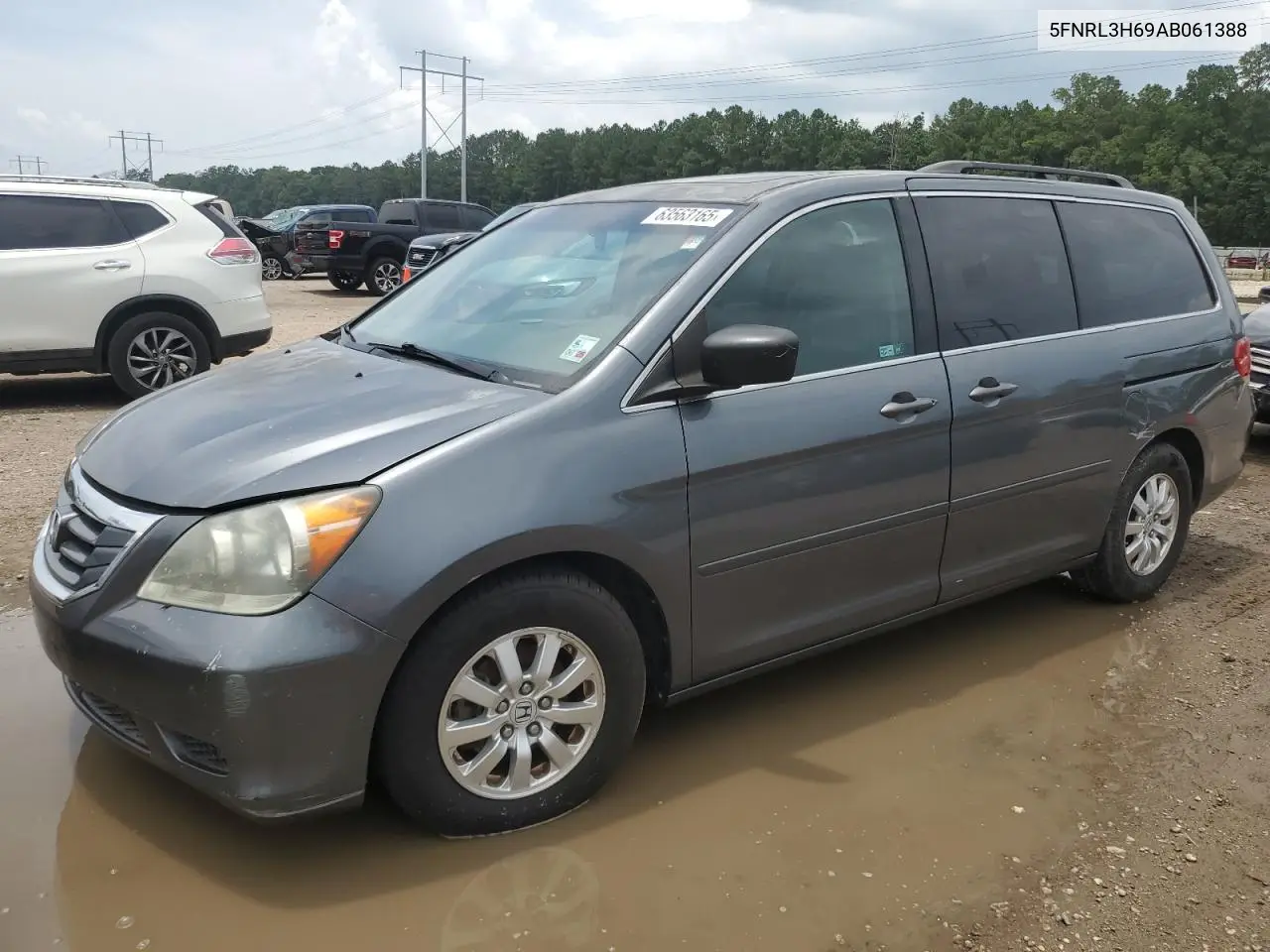 2010 Honda Odyssey Exl VIN: 5FNRL3H69AB061388 Lot: 63563165
