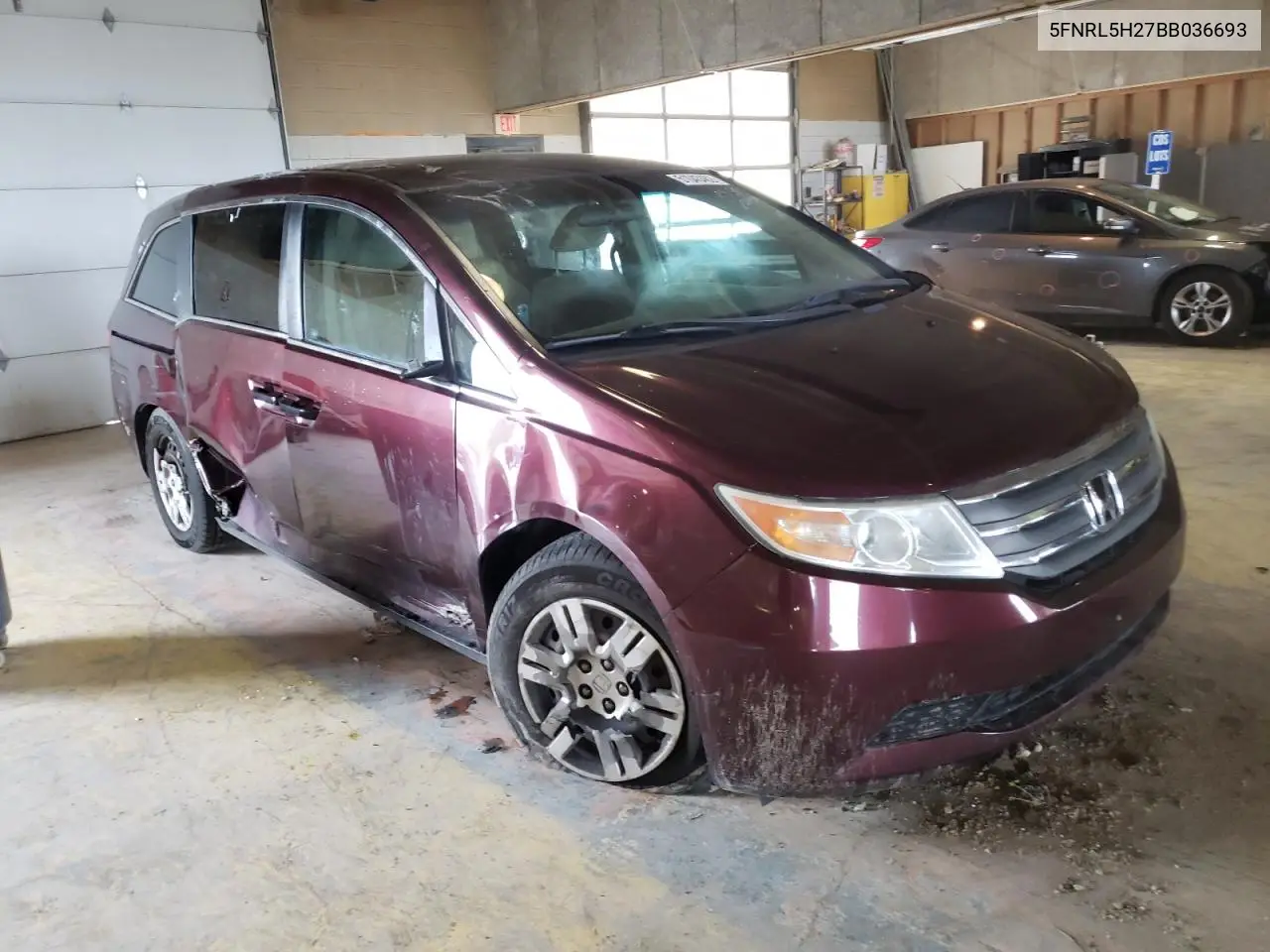2011 Honda Odyssey Lx VIN: 5FNRL5H27BB036693 Lot: 51043462