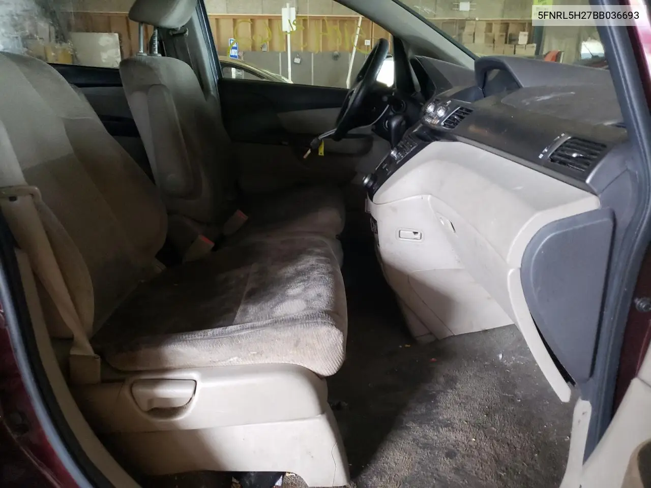 2011 Honda Odyssey Lx VIN: 5FNRL5H27BB036693 Lot: 51043462