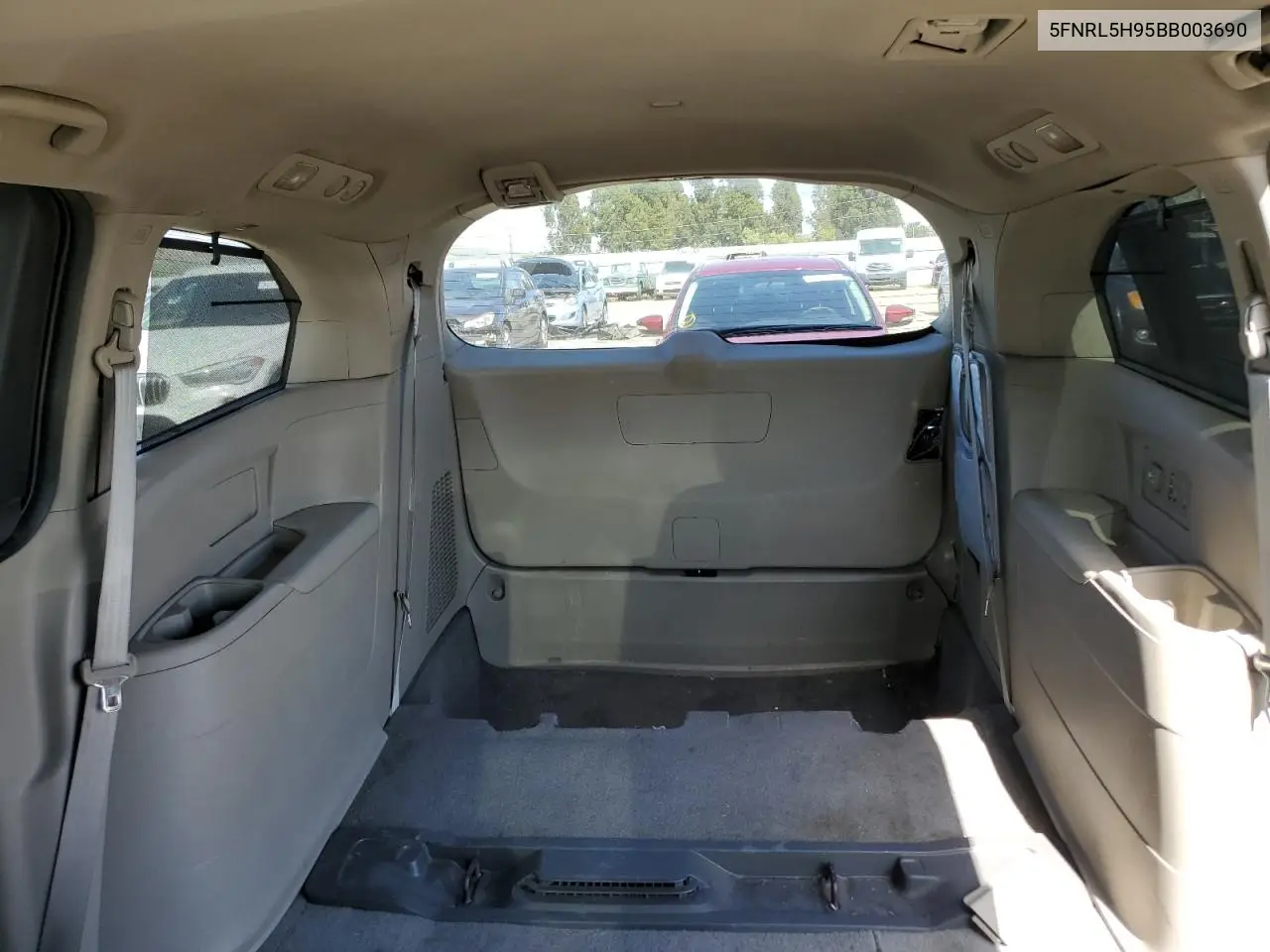 2011 Honda Odyssey Touring VIN: 5FNRL5H95BB003690 Lot: 56215185