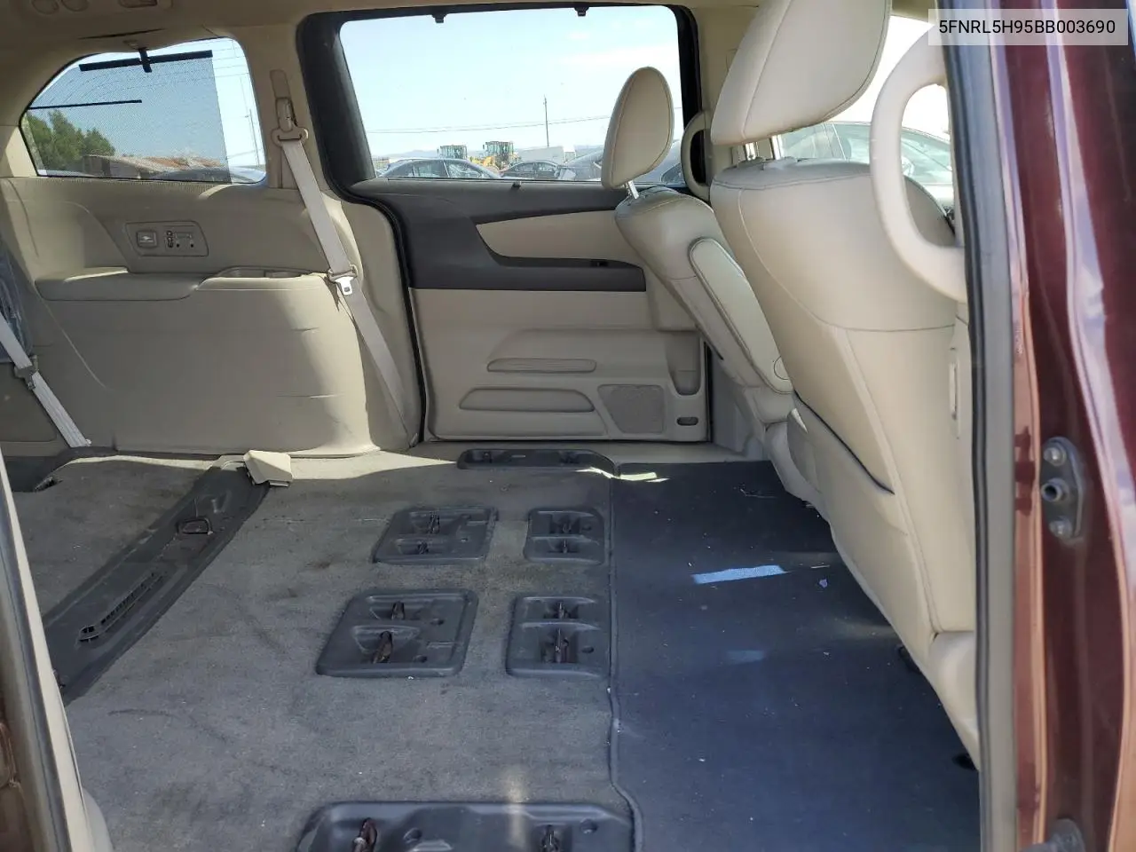 2011 Honda Odyssey Touring VIN: 5FNRL5H95BB003690 Lot: 56215185