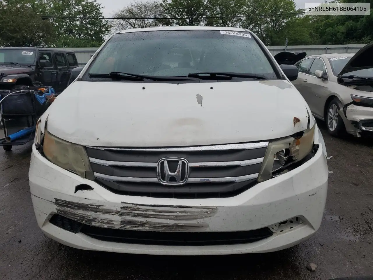 2011 Honda Odyssey Exl VIN: 5FNRL5H61BB064105 Lot: 56248935