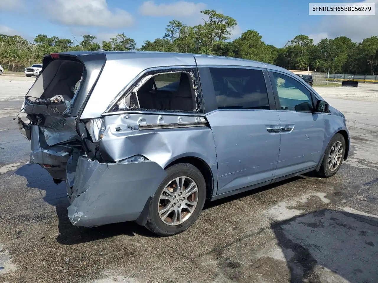 2011 Honda Odyssey Exl VIN: 5FNRL5H65BB056279 Lot: 56479675