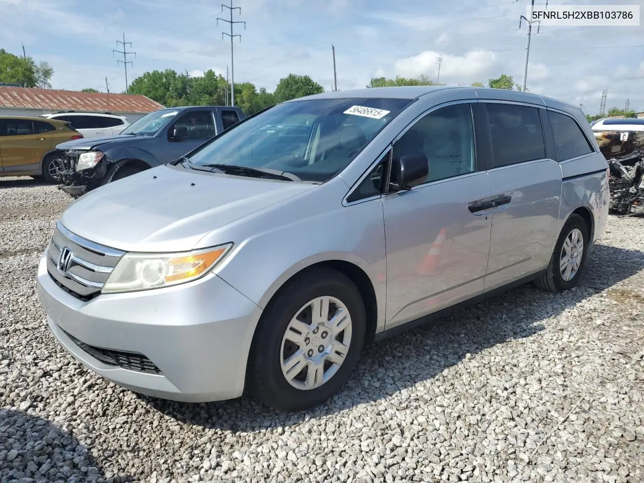 2011 Honda Odyssey Lx VIN: 5FNRL5H2XBB103786 Lot: 56486615