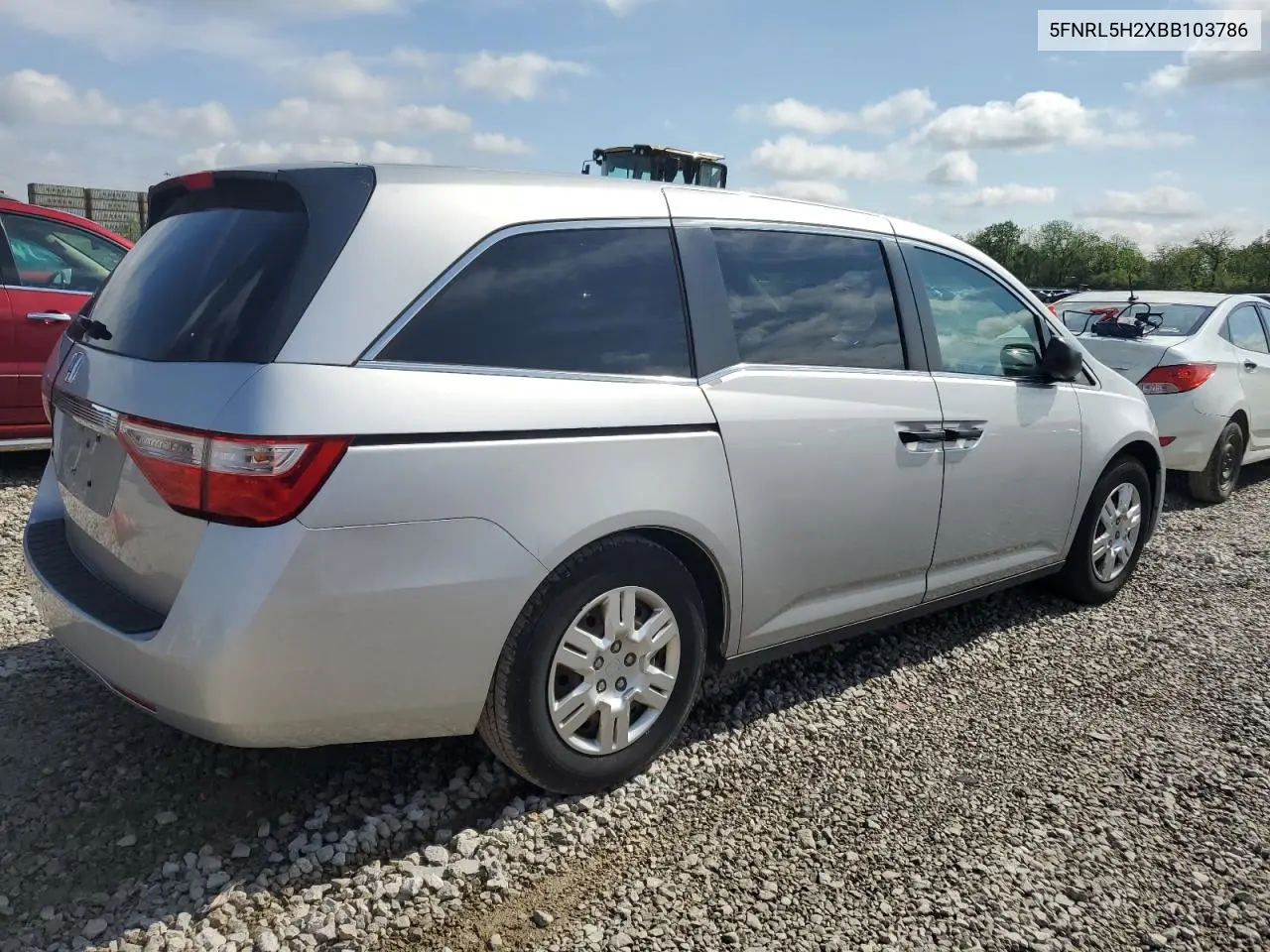 2011 Honda Odyssey Lx VIN: 5FNRL5H2XBB103786 Lot: 56486615