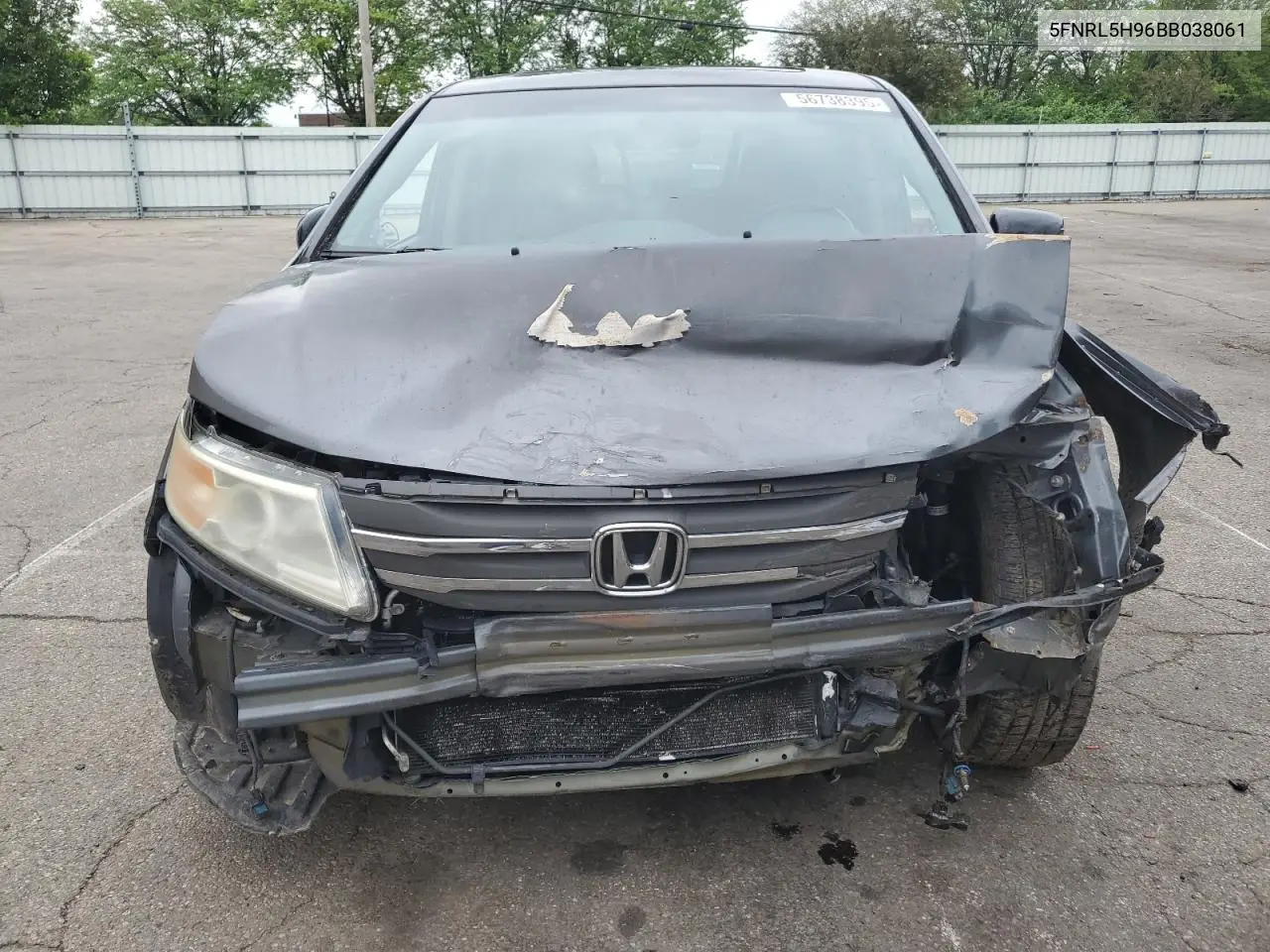 2011 Honda Odyssey Touring VIN: 5FNRL5H96BB038061 Lot: 56738395