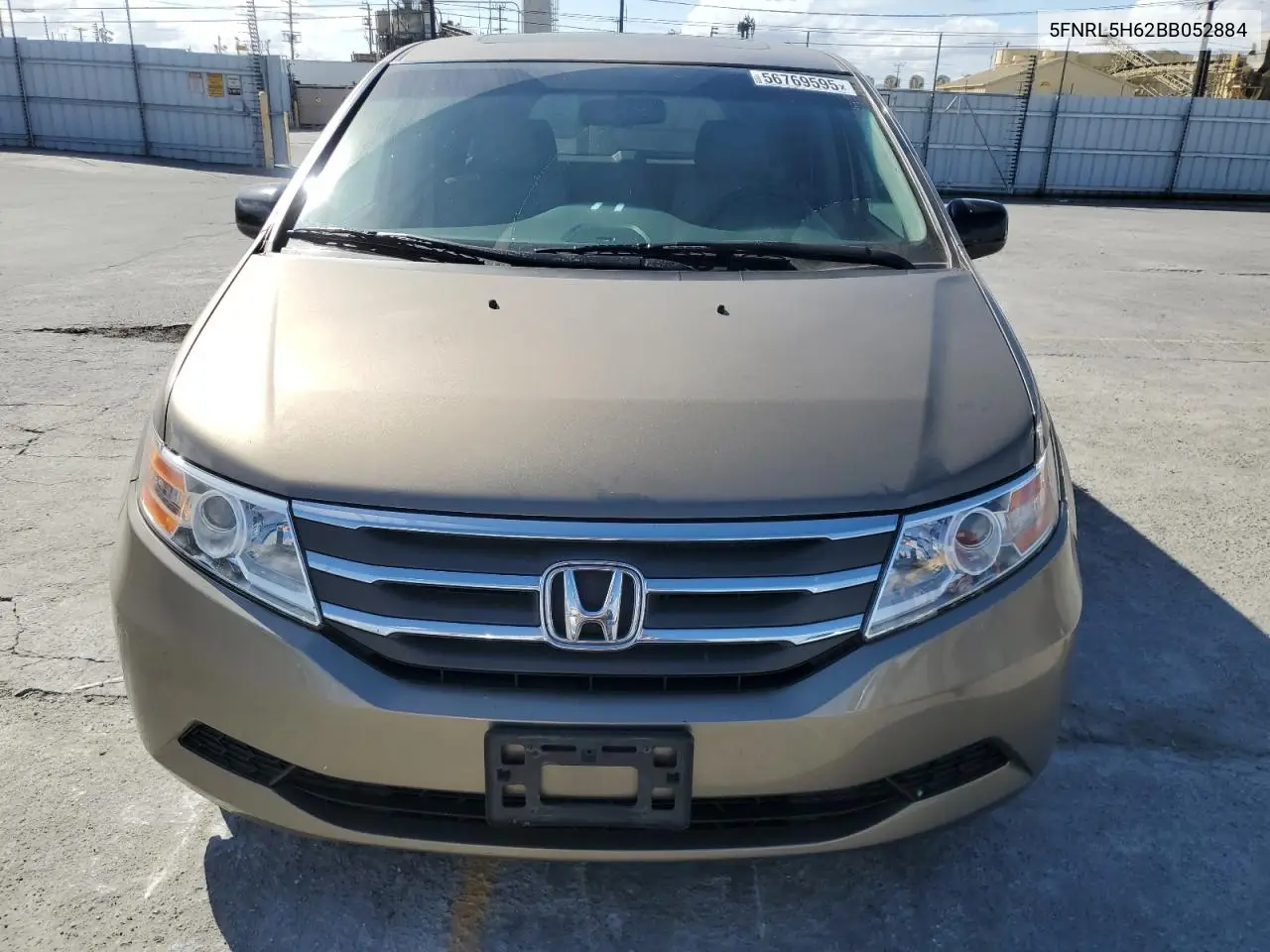 2011 Honda Odyssey Exl VIN: 5FNRL5H62BB052884 Lot: 56769595